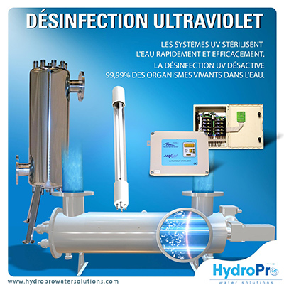 Désinfection de l’eau par ultraviolets (UV)