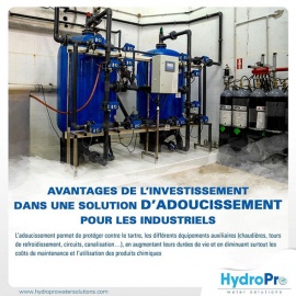 Avantages de l'investissement en adoucisseur d'eau tunisie